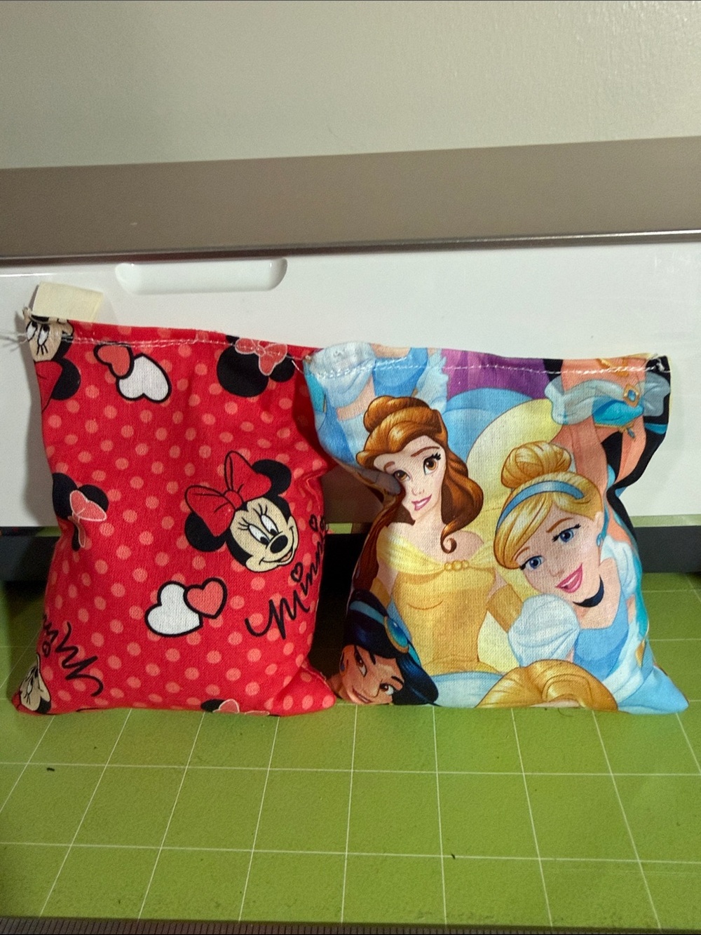 Disney Princess & Minnie Mouse Fabric Bean Bags - Red, Multicolor